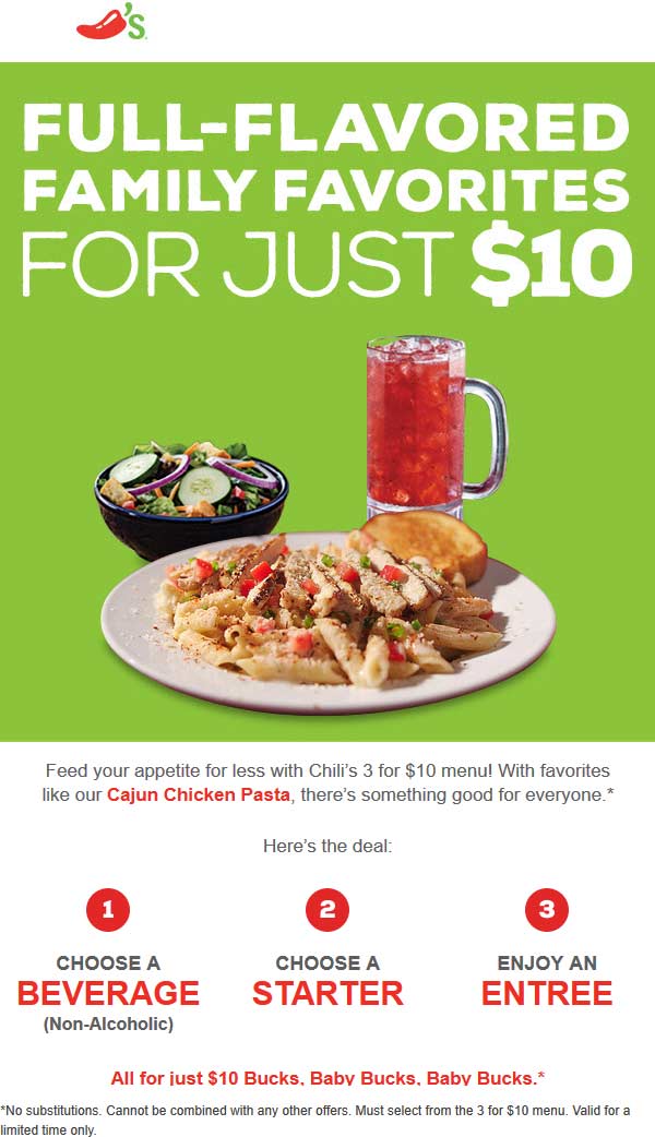 Chilis coupons & promo code for [October 2022]