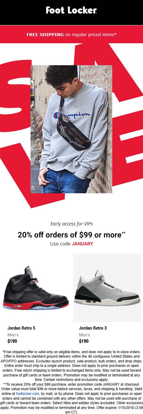 Foot Locker coupons & promo code for [February 2023]