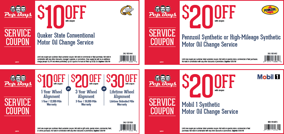 Pepboys Printable Coupons Customize And Print