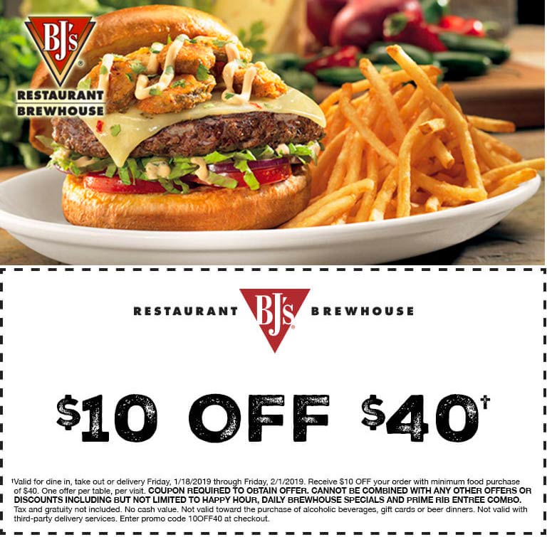 BJs Restaurant coupons & promo code for [January 2022]