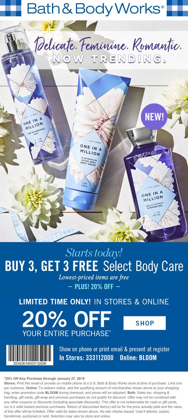 Bath & Body Works coupons & promo code for [May 2022]