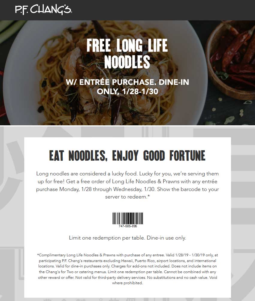 P.F. Changs coupons & promo code for [June 2022]