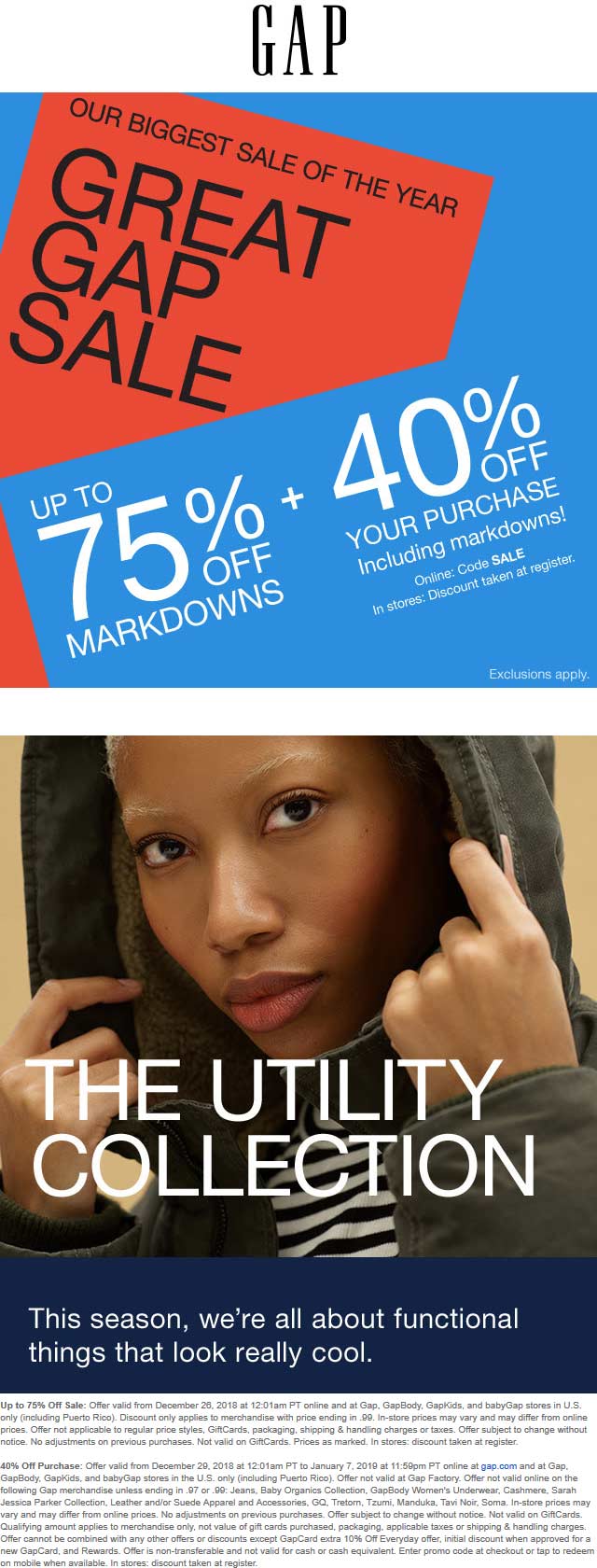 Gap coupons & promo code for [January 2022]