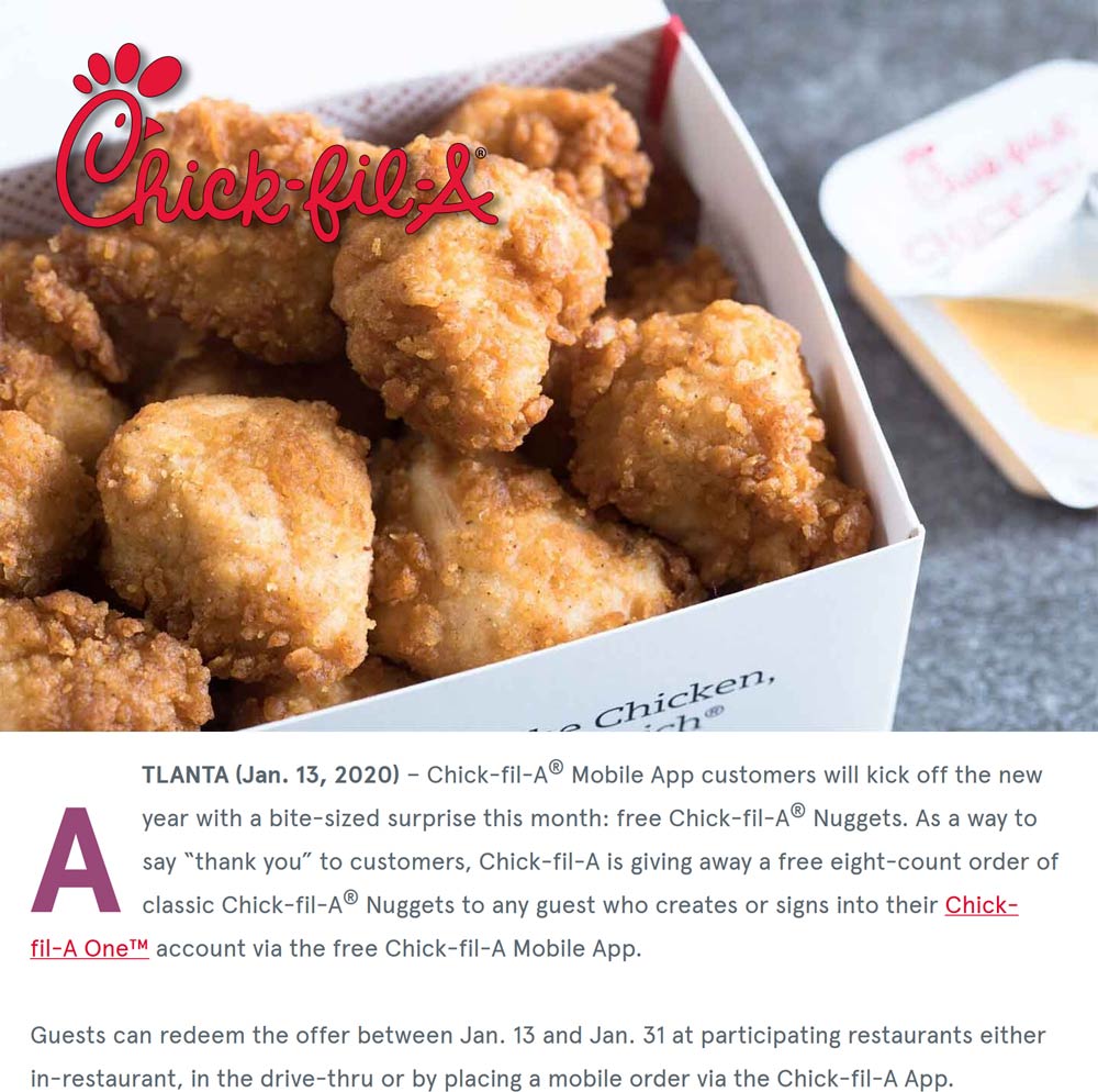 Chick-fil-A coupons & promo code for [June 2022]