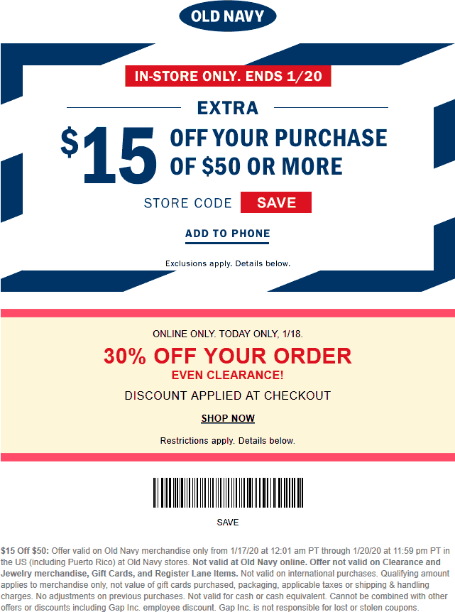 Old Navy coupons & promo code for [June 2022]