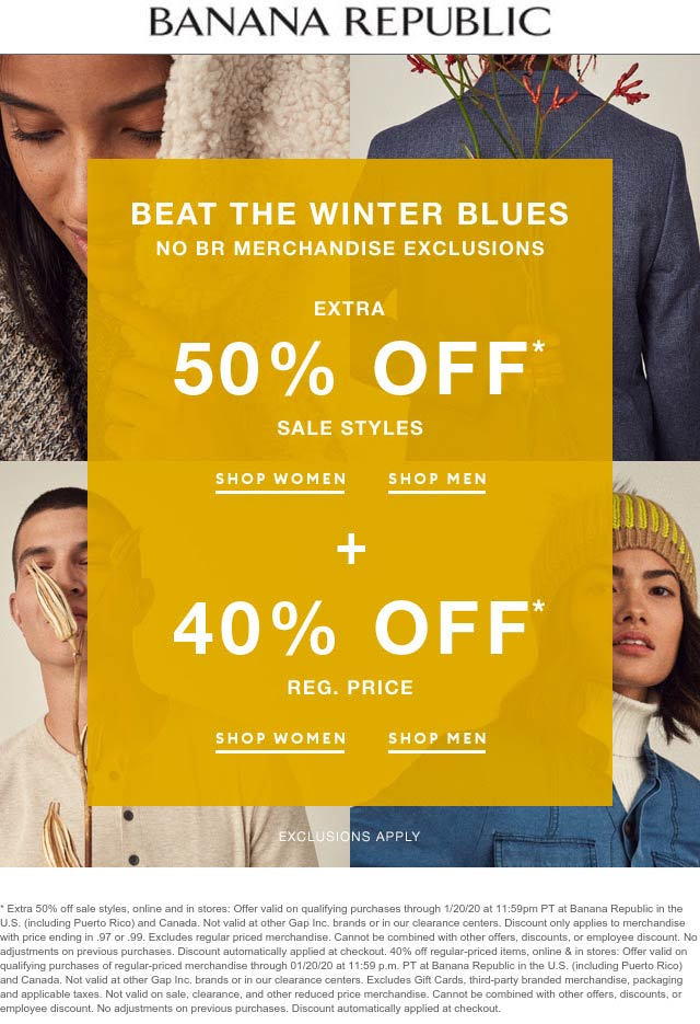 Banana Republic coupons & promo code for July 2025