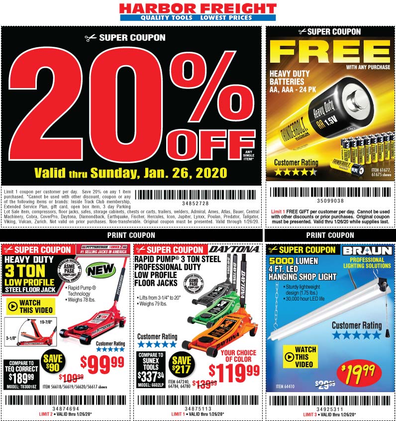 Harbor Freight coupons & promo code for [October 2022]