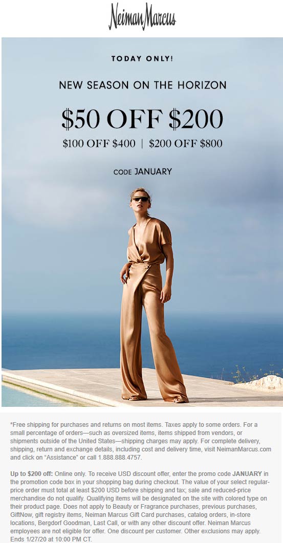 Neiman Marcus coupons & promo code for July 2025