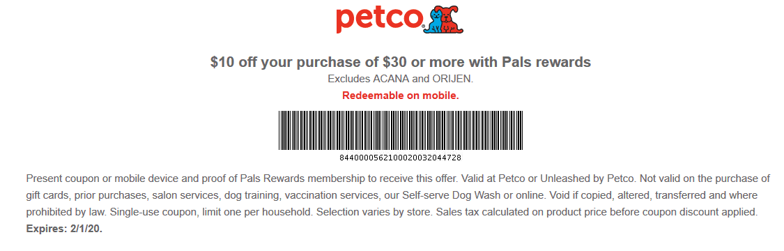 Petco coupons & promo code for [January 2022]