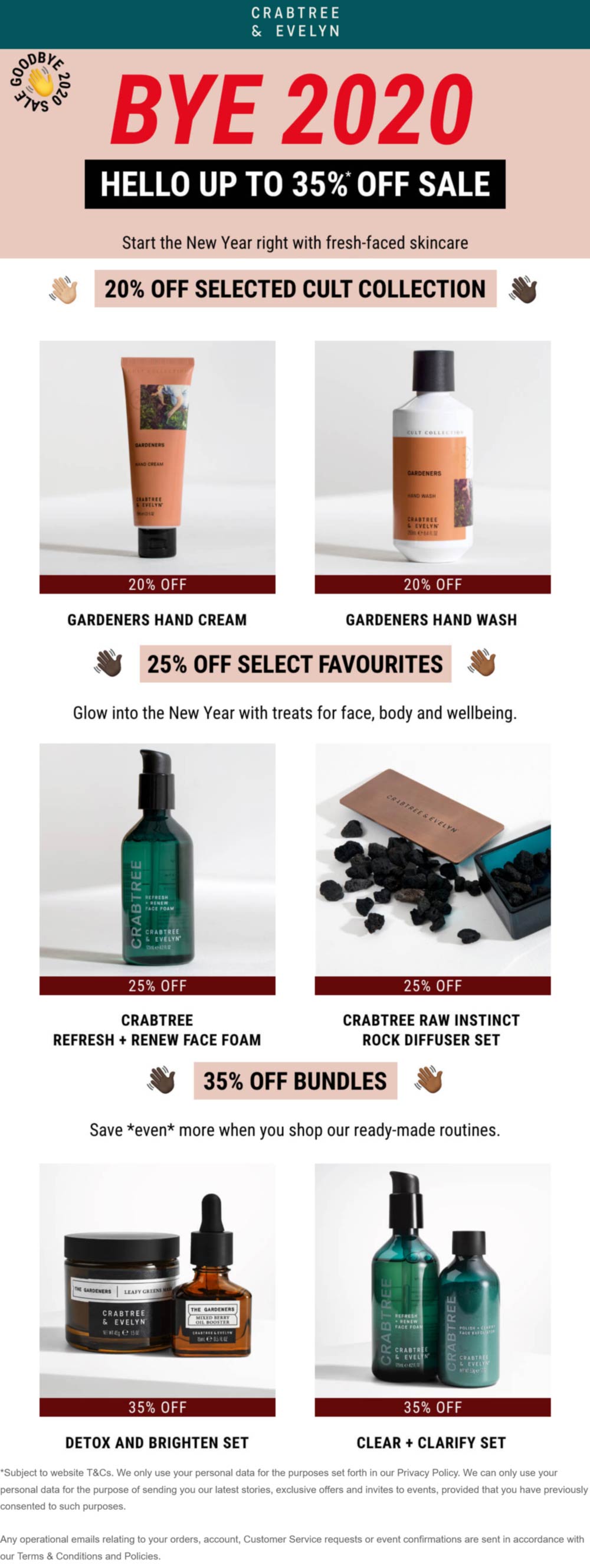 Crabtree & Evelyn stores Coupon  20-35% off bath body & hair care at Crabtree & Evelyn #crabtreeevelyn 