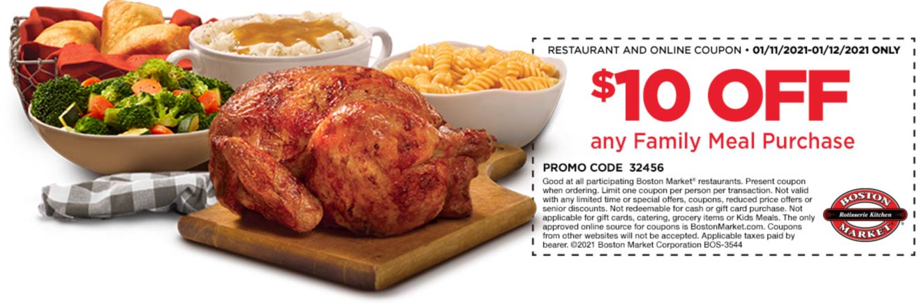 February 2021 10 Off Any Family Meal At Boston Market bostonmarket   February 2021 10 Off Any Family Meal At Boston Market bostonmarket