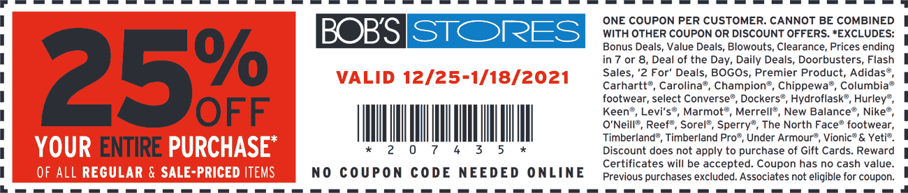 Bobs Stores coupons & promo code for July 2025