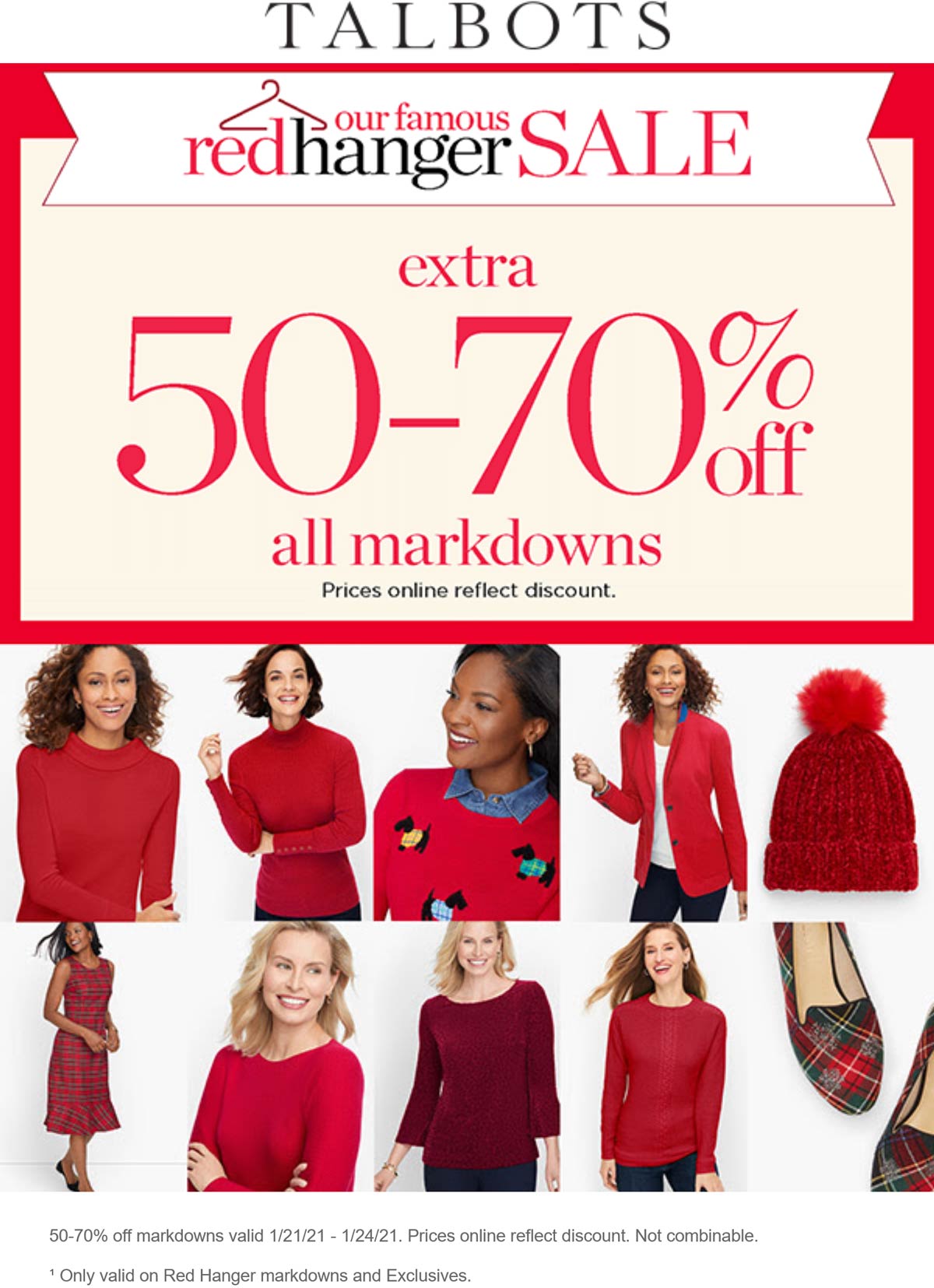 Talbots stores Coupon  Extra 50-70% off all sale items today at Talbots #talbots 