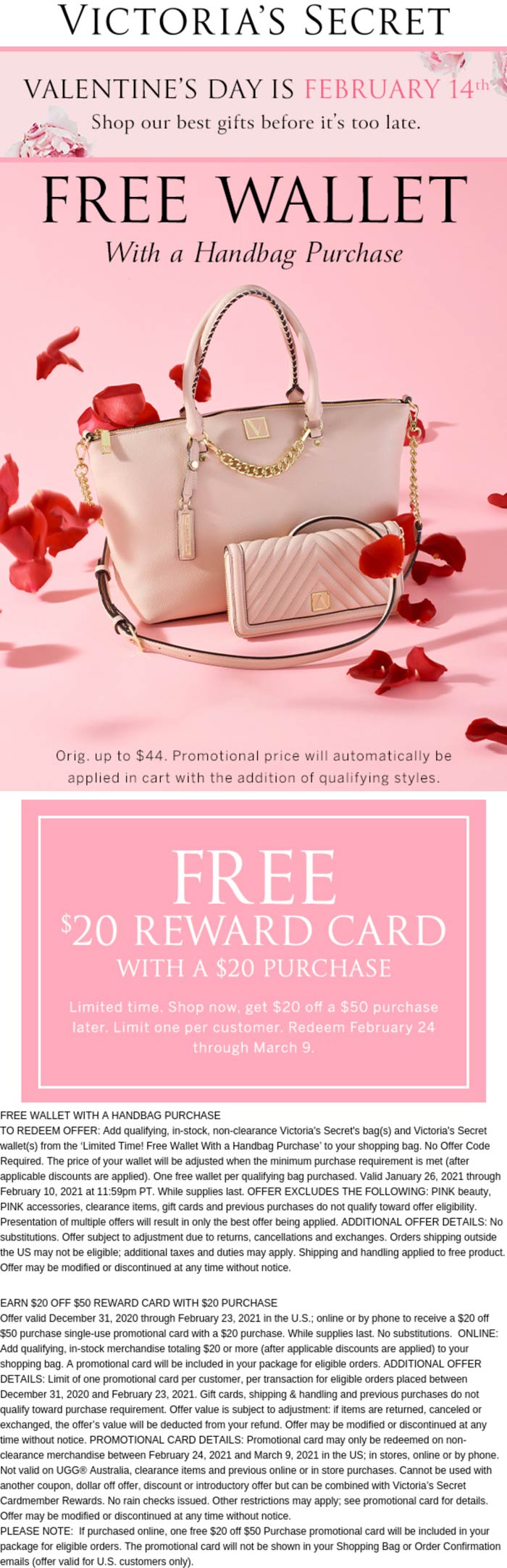 Free wallet with your handbag & more online at Victorias Secret # ...