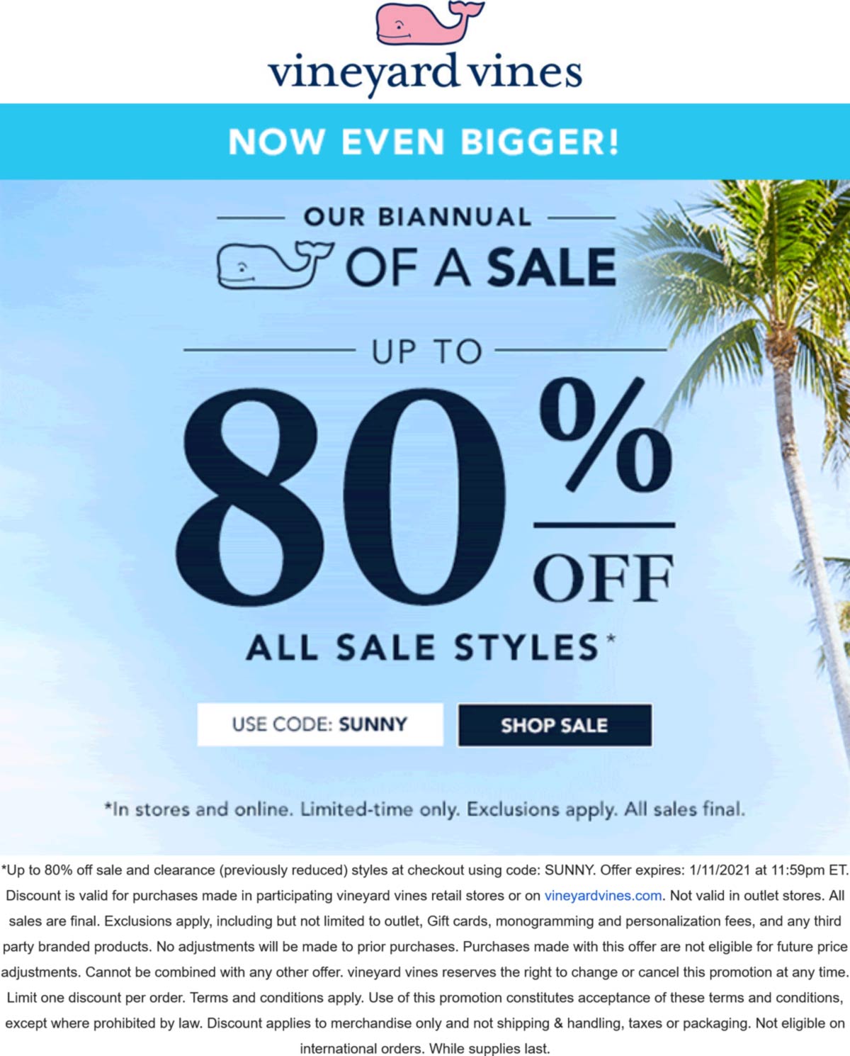 vineyard vines free shipping code