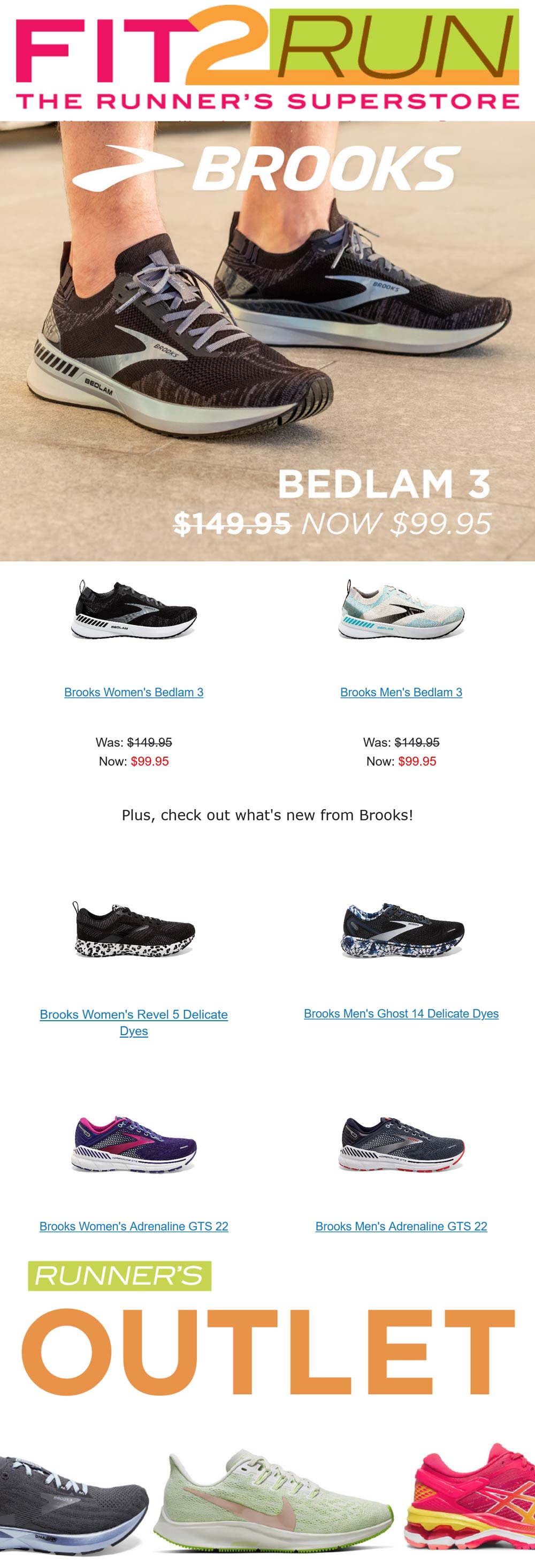 Fit2Run stores Coupon  $50 off Brooks running shoes at Fit2Run #fit2run 