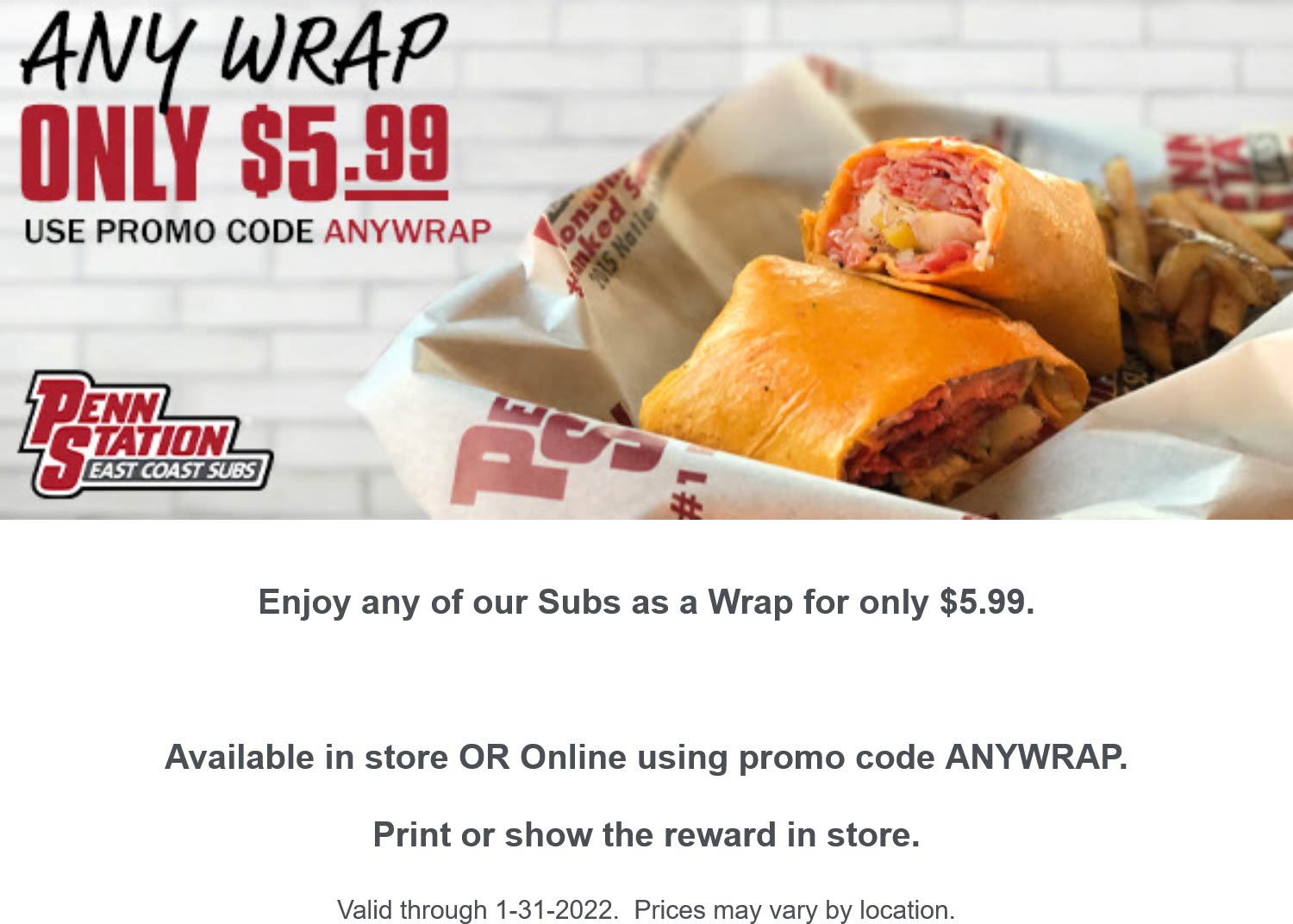Penn Station coupons & promo code for [July 2024]