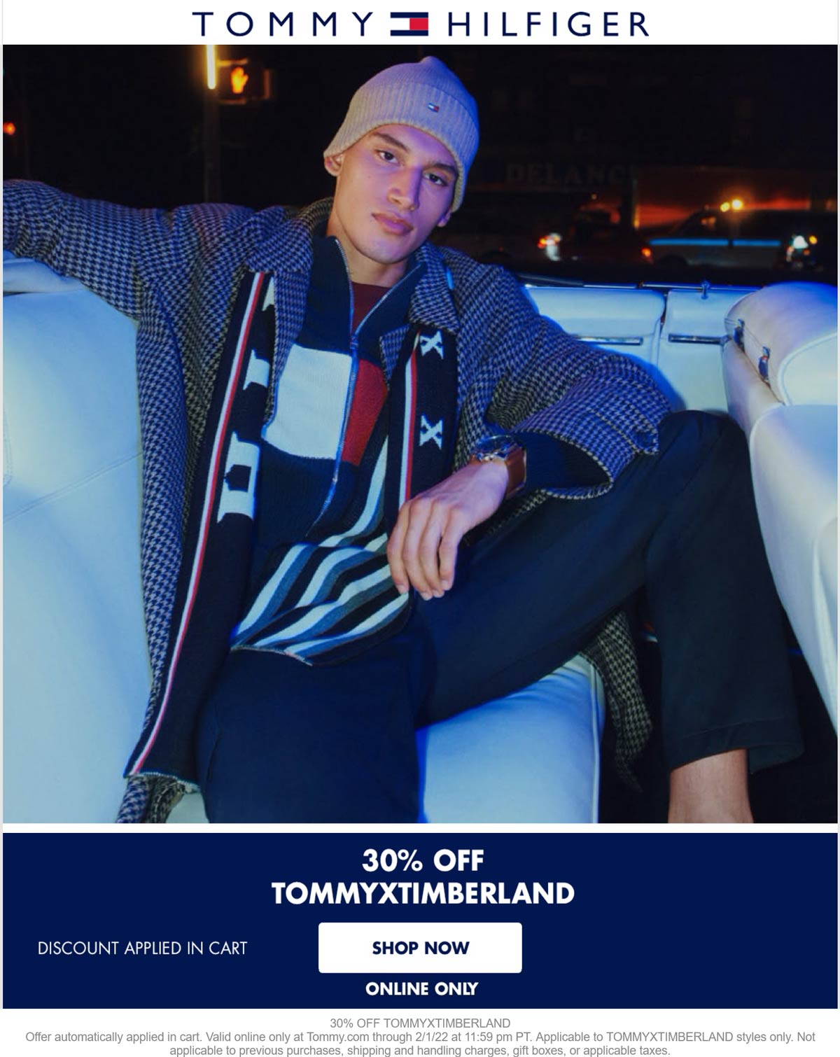 Tommy Hilfiger stores Coupon  30% off TOMMYXTIMERBLAND online at Tommy Hilfiger #tommyhilfiger 