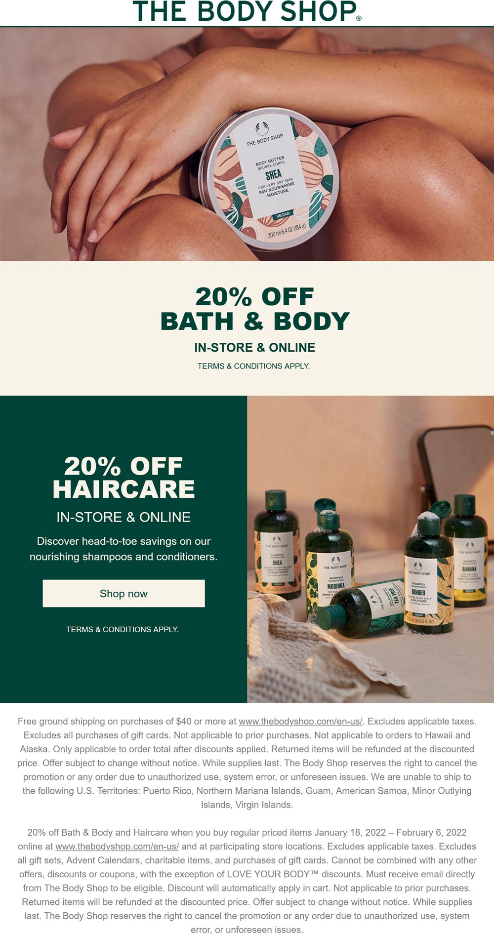 The Body Shop coupons & promo code for [July 2024]