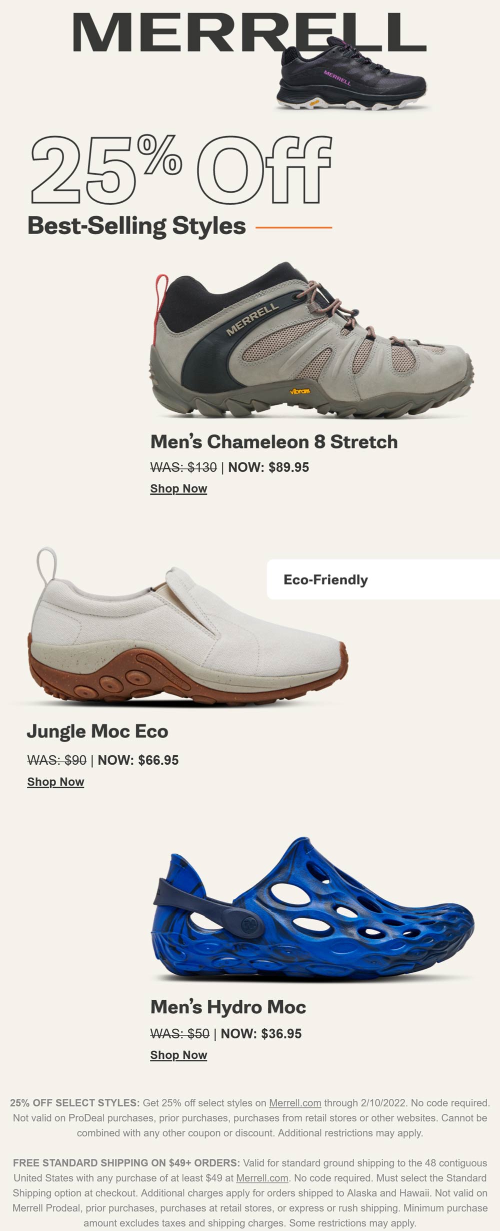 Merrell stores Coupon  25% off various shoe styles at Merrell #merrell 