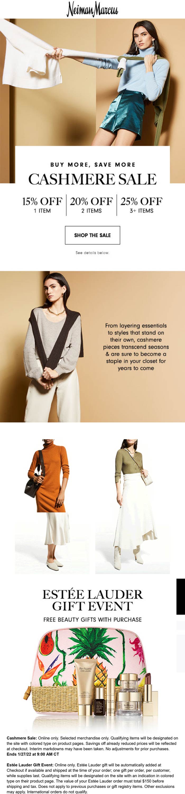 Neiman Marcus stores Coupon  15-25% off cashmere online today at Neiman Marcus #neimanmarcus 