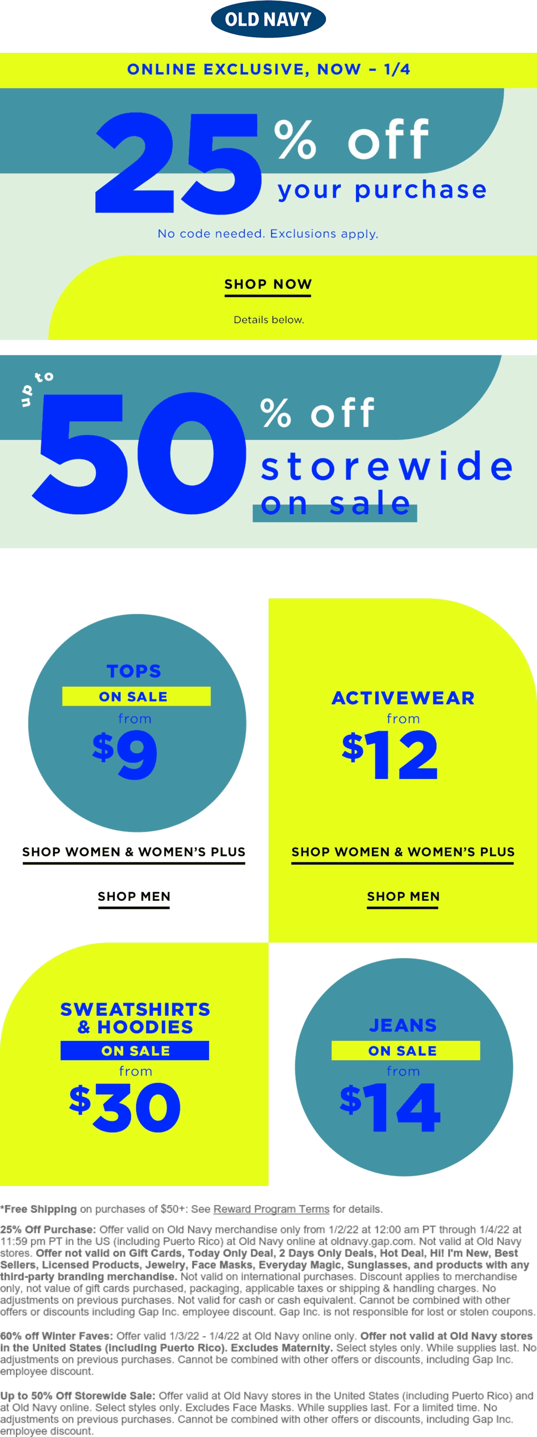 Old Navy stores Coupon  25% off everything online at Old Navy #oldnavy 
