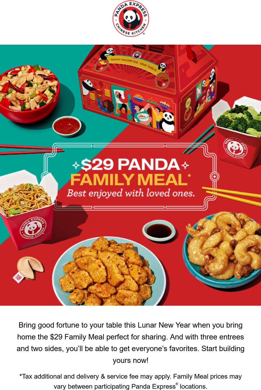 Panda Express restaurants Coupon  $29 family meal at Panda Express #pandaexpress 