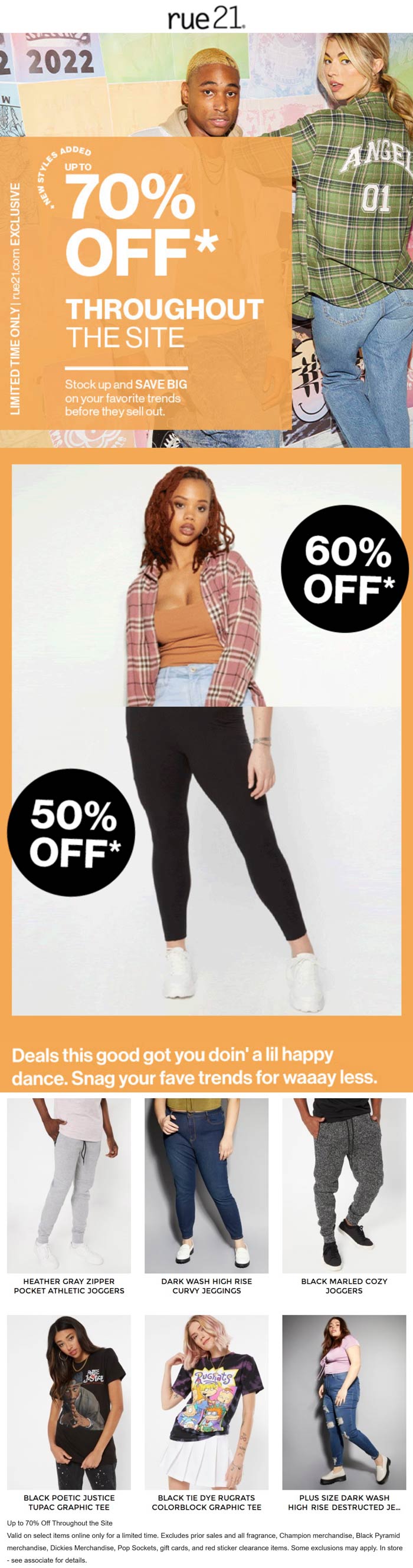 rue21 stores Coupon  60-70% off clearance going on online at rue21 #rue21 