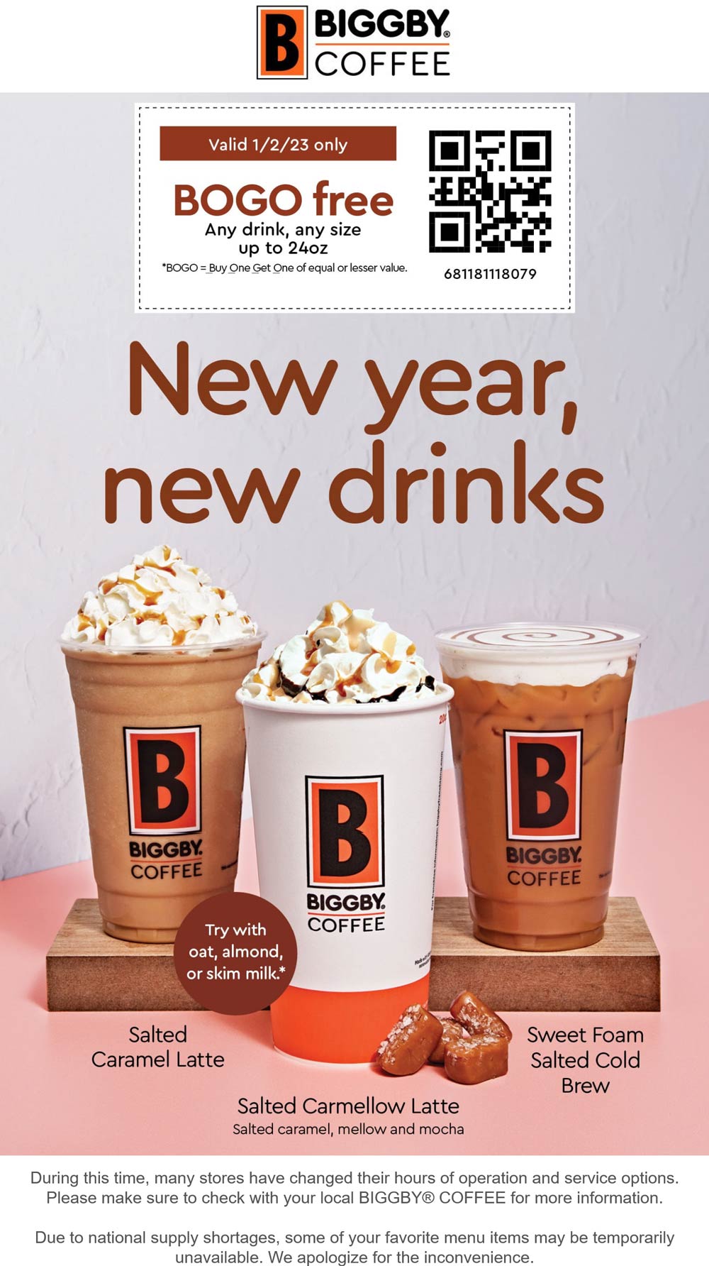 Biggby Coffee coupons & promo code for [February 2023]