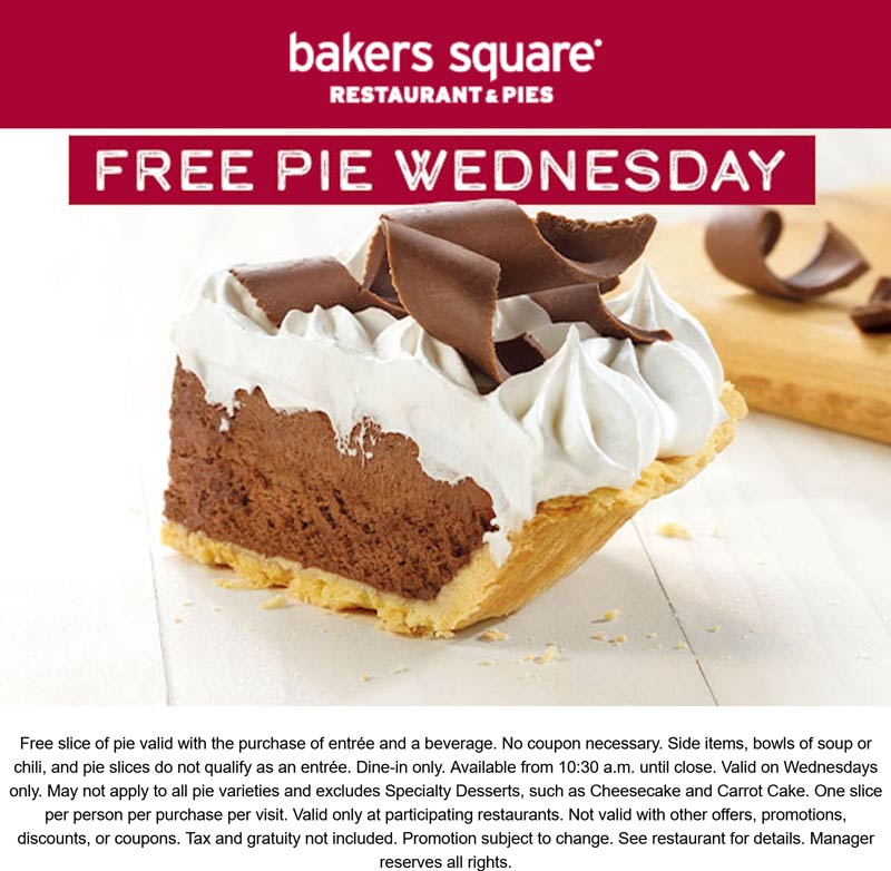 Bakers Square coupons & promo code for [February 2023]