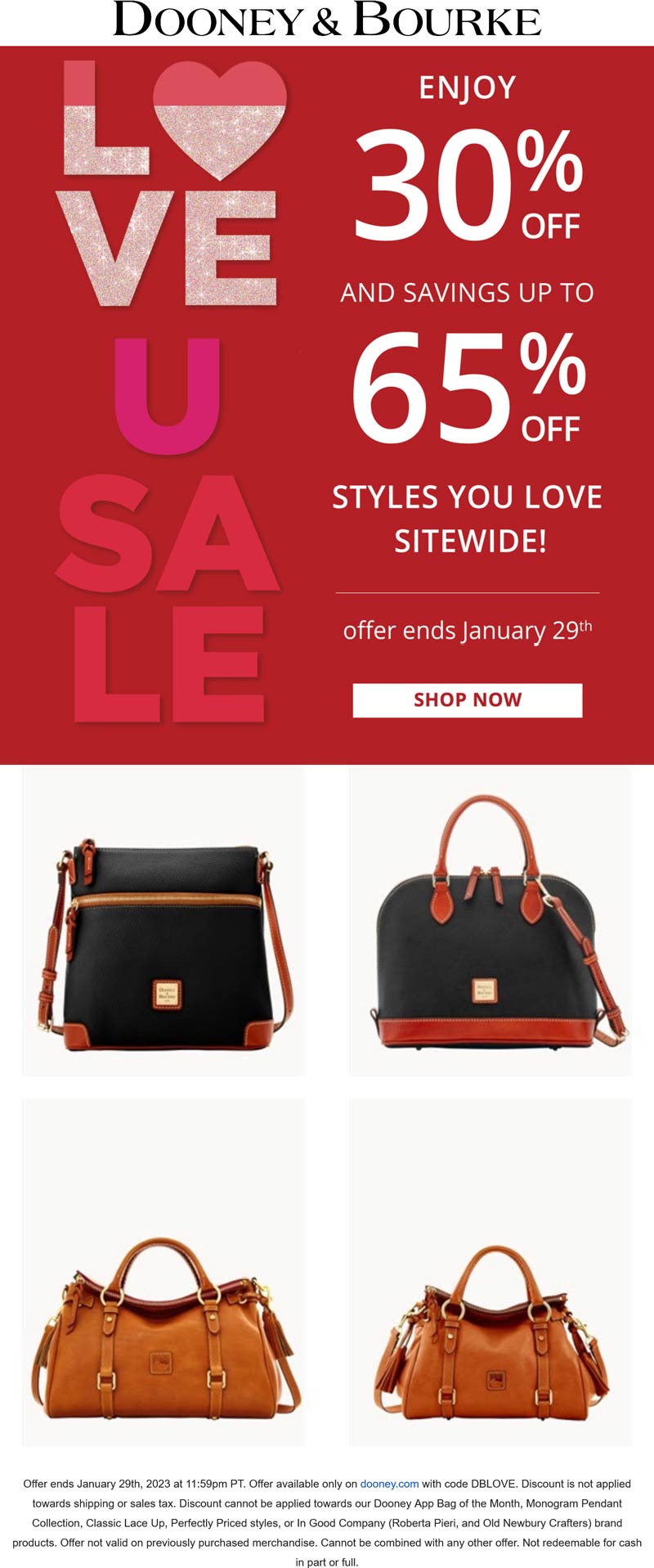 Dooney & Bourke coupons & promo code for [February 2023]