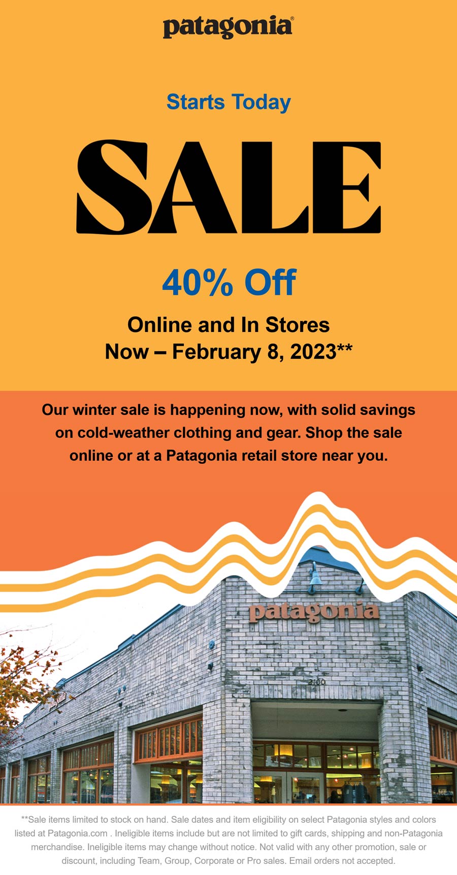Patagonia coupons & promo code for [February 2023]