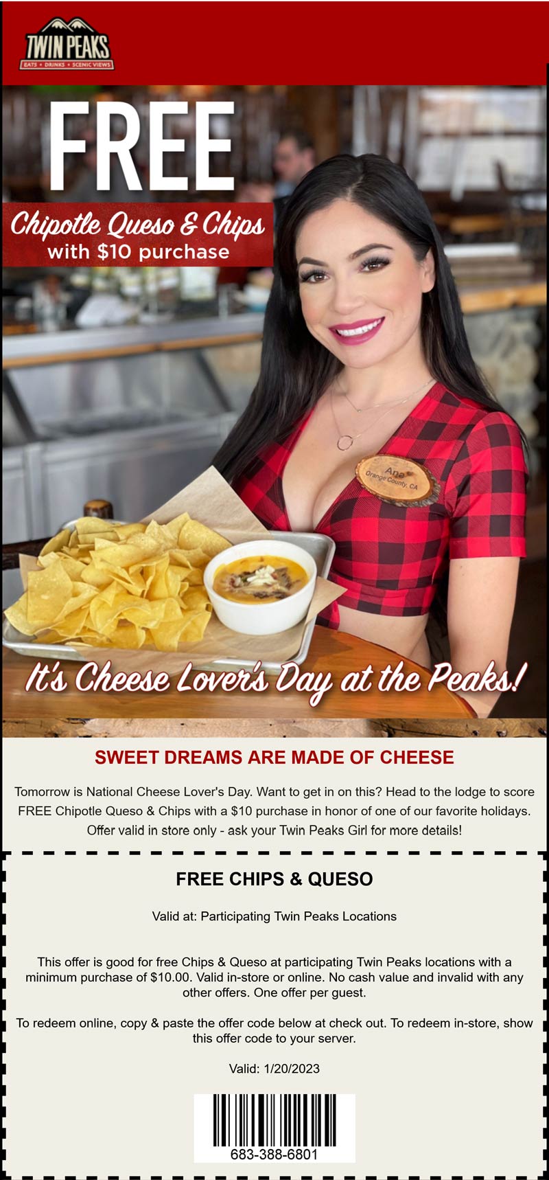 Twin Peaks coupons & promo code for [January 2023]