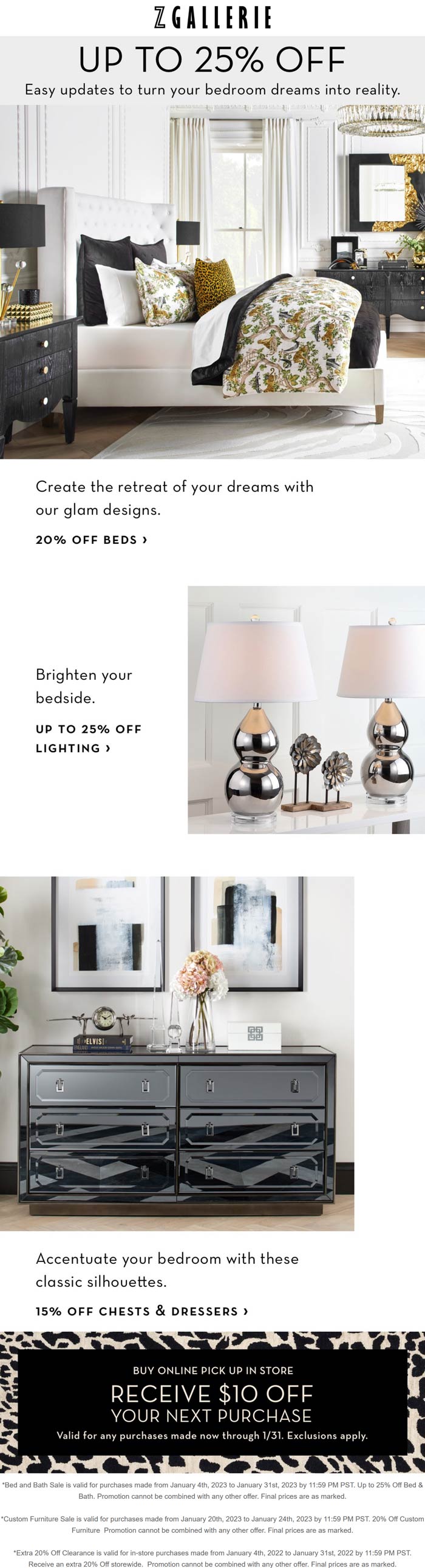 Z Gallerie stores Coupon  20-25% off bedroom, furniture & clearance at Z Gallerie #zgallerie 