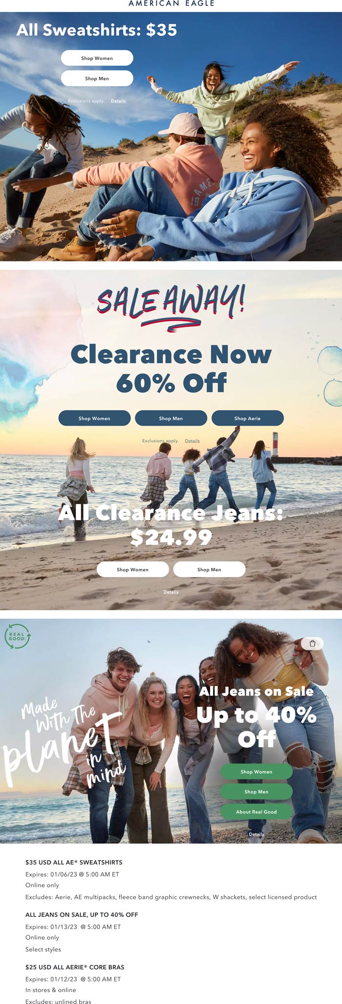 American Eagle coupons & promo code for [February 2023]
