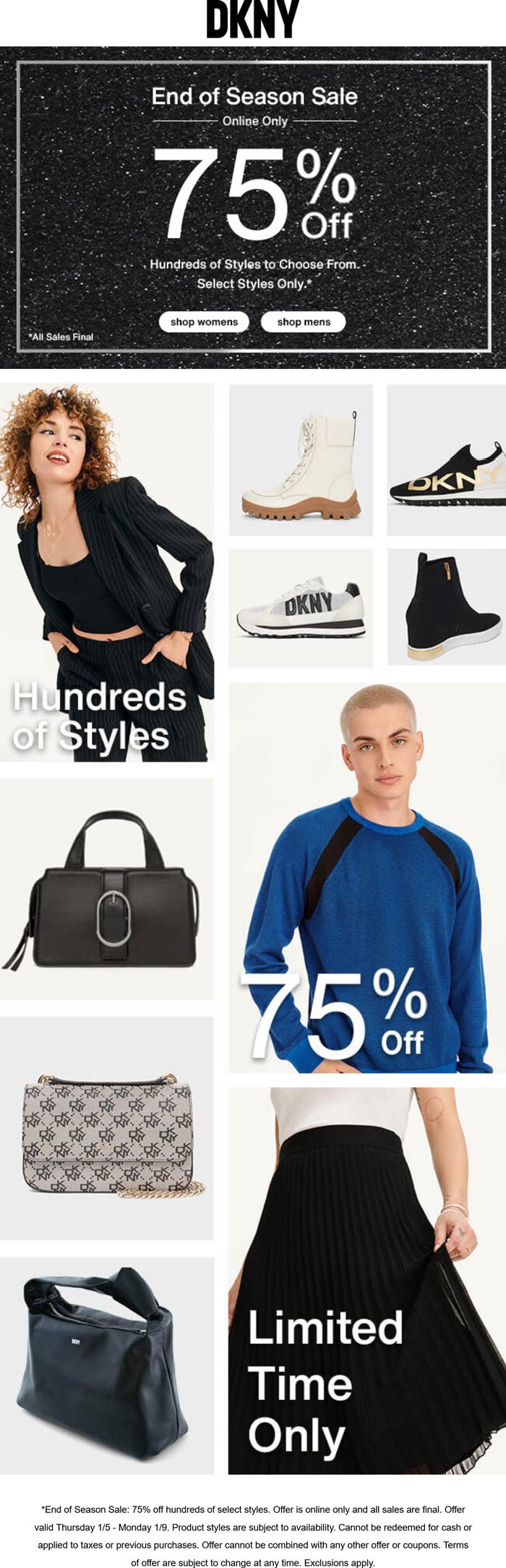 DKNY stores Coupon  75% off online at DKNY #dkny 