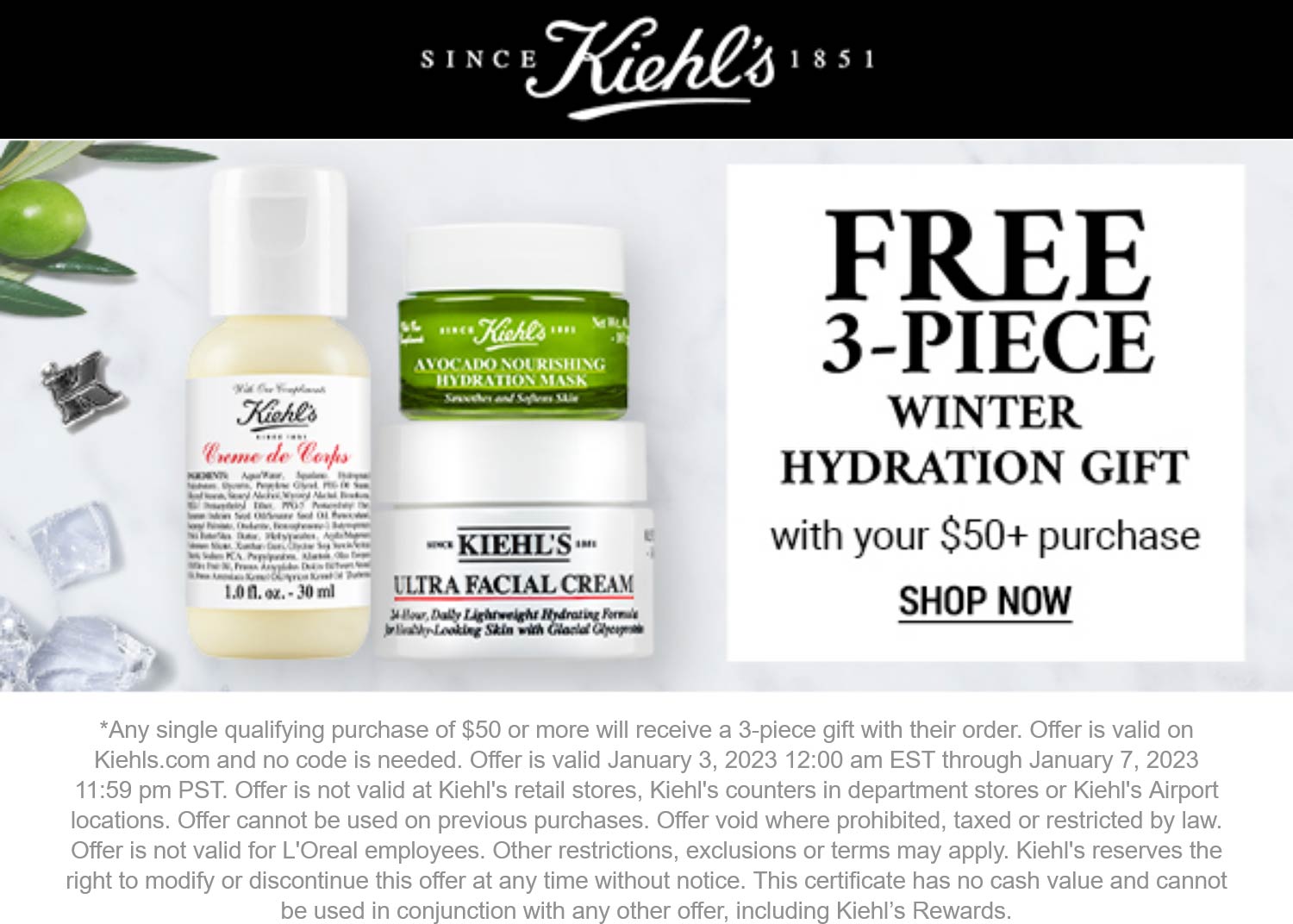 Kiehls coupons & promo code for [February 2023]