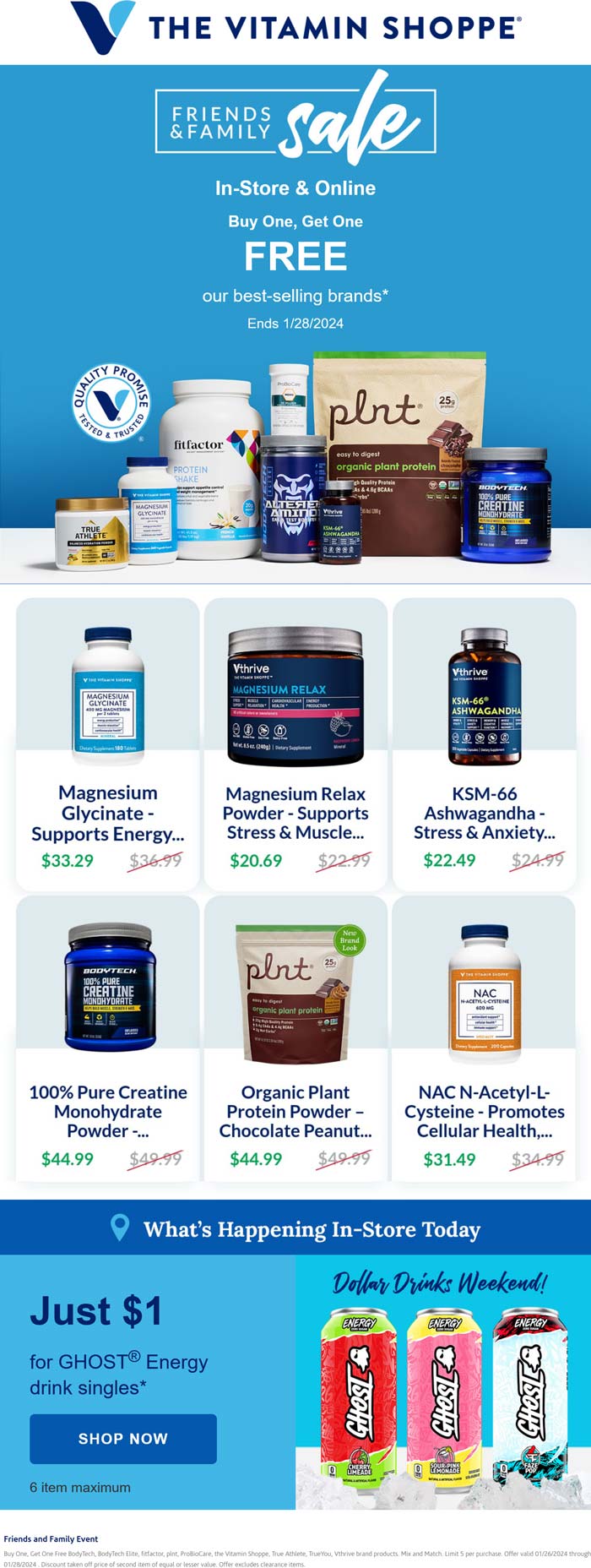 Second best seller free at The Vitamin Shoppe, ditto online #thevitaminshoppe