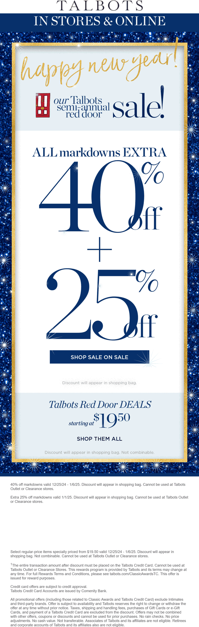 Talbots stores Coupon  65% off sale items at Talbots, ditto online #talbots 