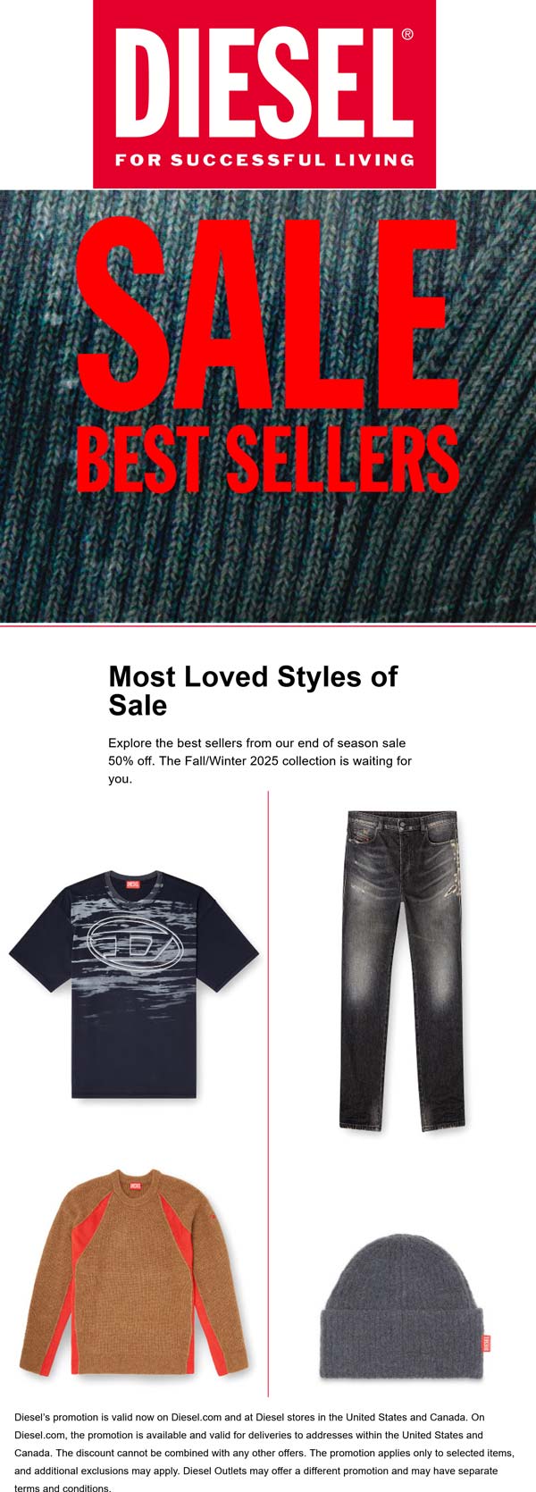 Diesel stores Coupon  50% off end of season at Diesel #diesel 