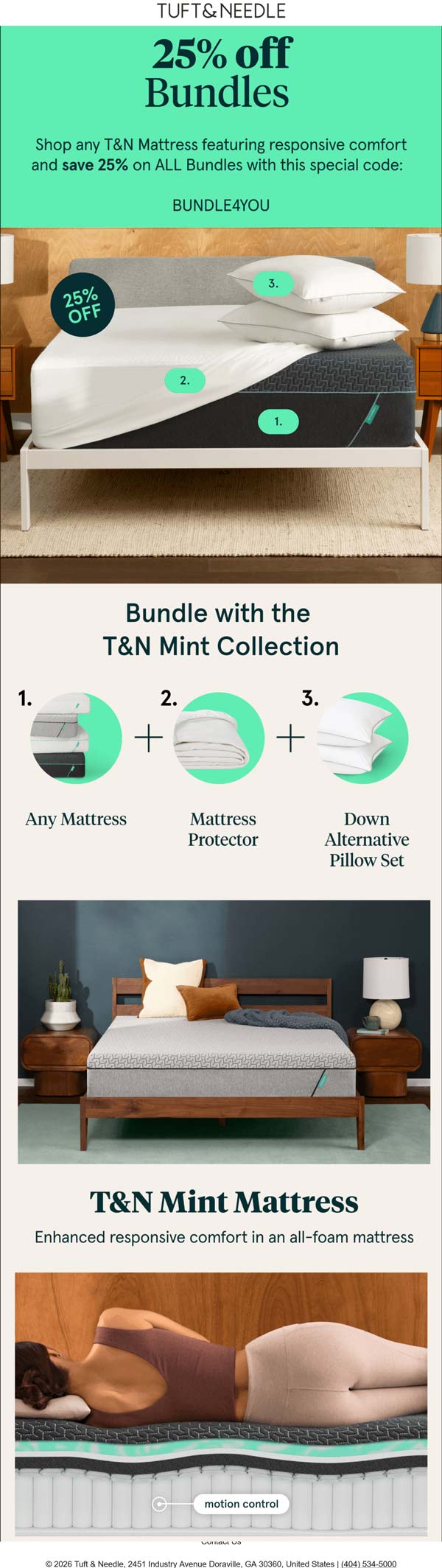 Tuft & Needle stores Coupon  25% off bundles at Tuft & Needle via promo code BUNDLE4YOU #tuftneedle 