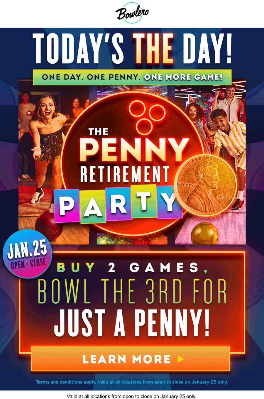 Bowlero stores Coupon  Third game of bowling free today at Bowlero #bowlero 