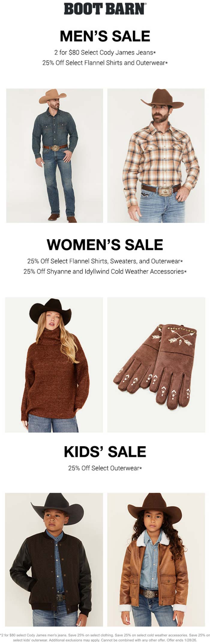 Boot Barn 25% off outerwear today at Boot Barn #bootbarn Boot Barn stores Coupon 25% off outerwear today at Boot Barn #bootbarn