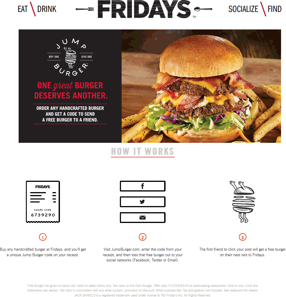 TGI Fridays coupons & promo code for [May 2024]