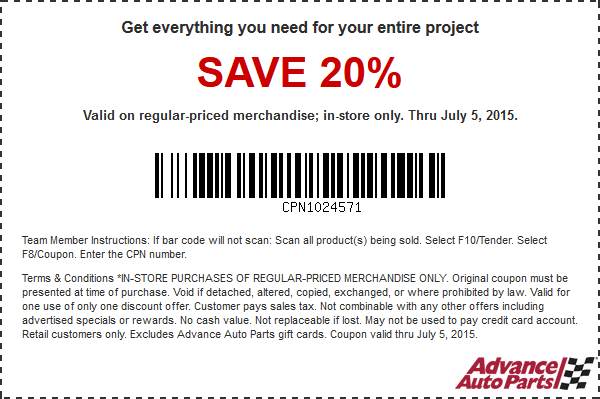 Advance Auto Parts coupons & promo code for [April 2024]
