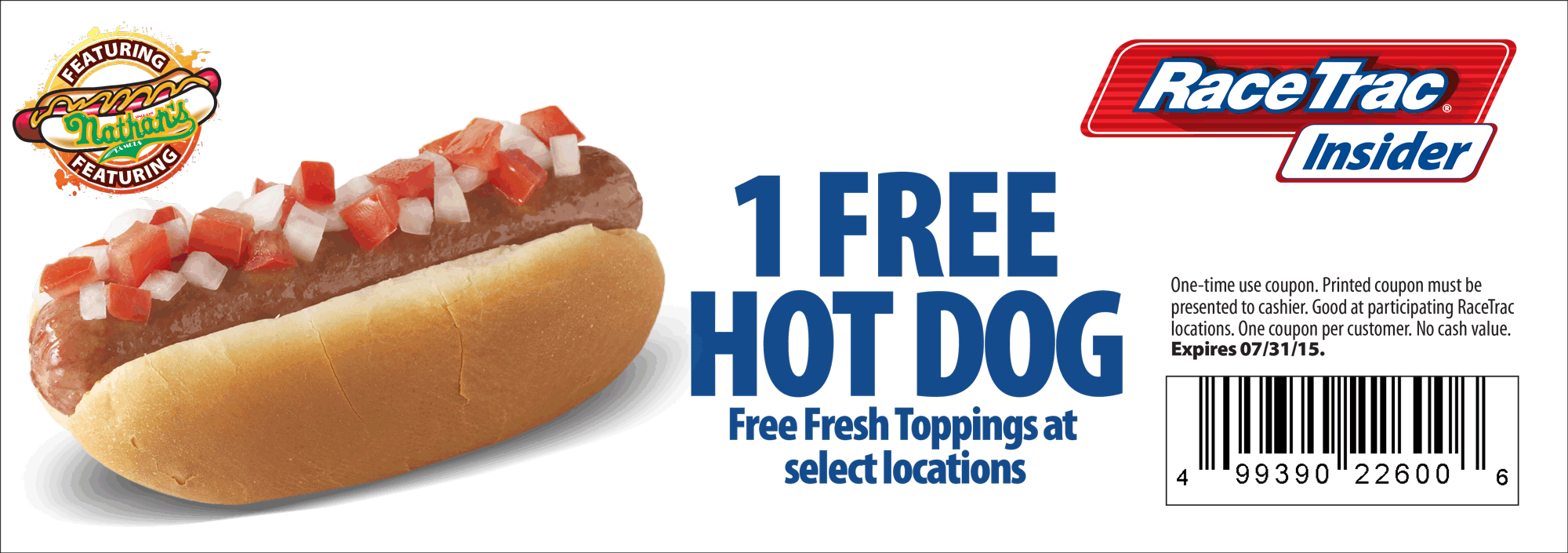RaceTrac Coupon April 2024 Free hot dog all month at RaceTrac gas stations