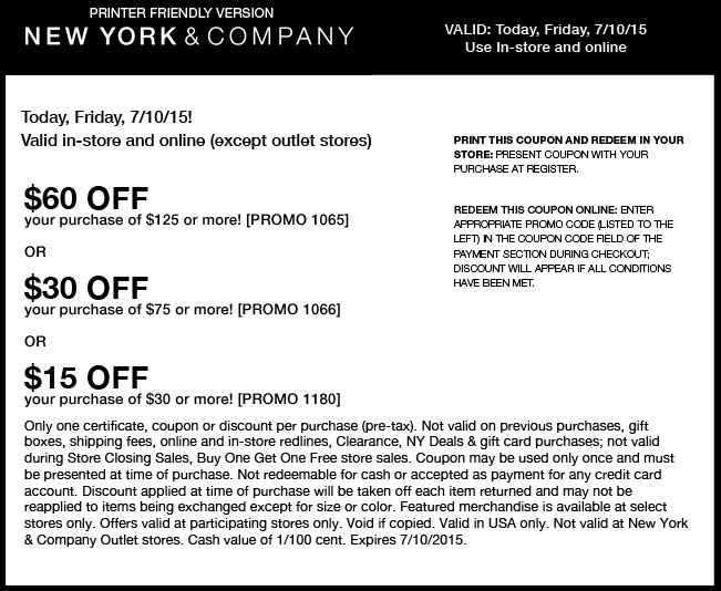 New York & Company coupons & promo code for [May 2024]