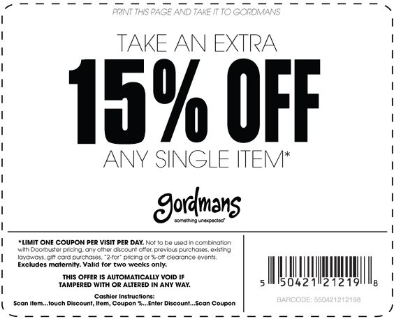 Gordmans Coupon April 2024 Extra 20% off a single item at Gordmans