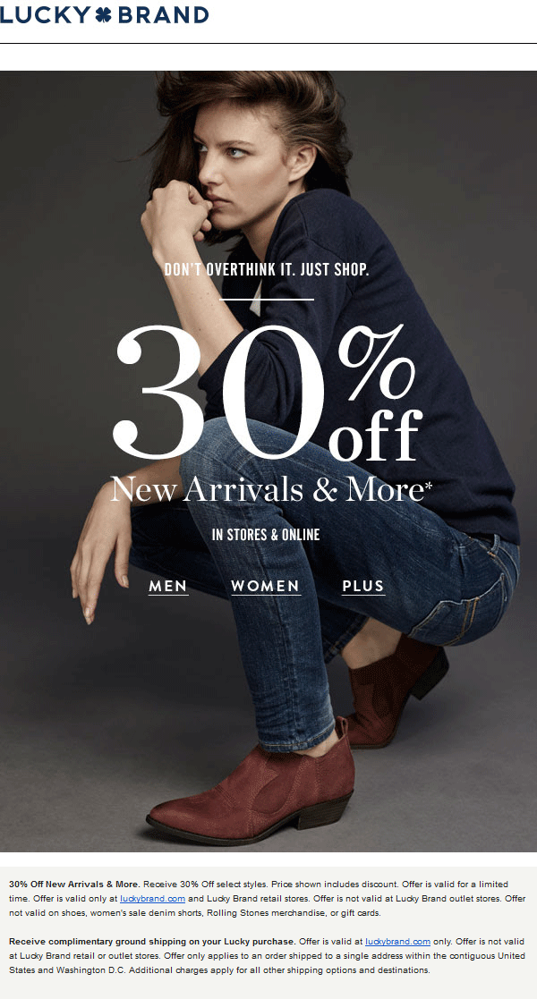 Lucky Brand coupons & promo code for [May 2024]
