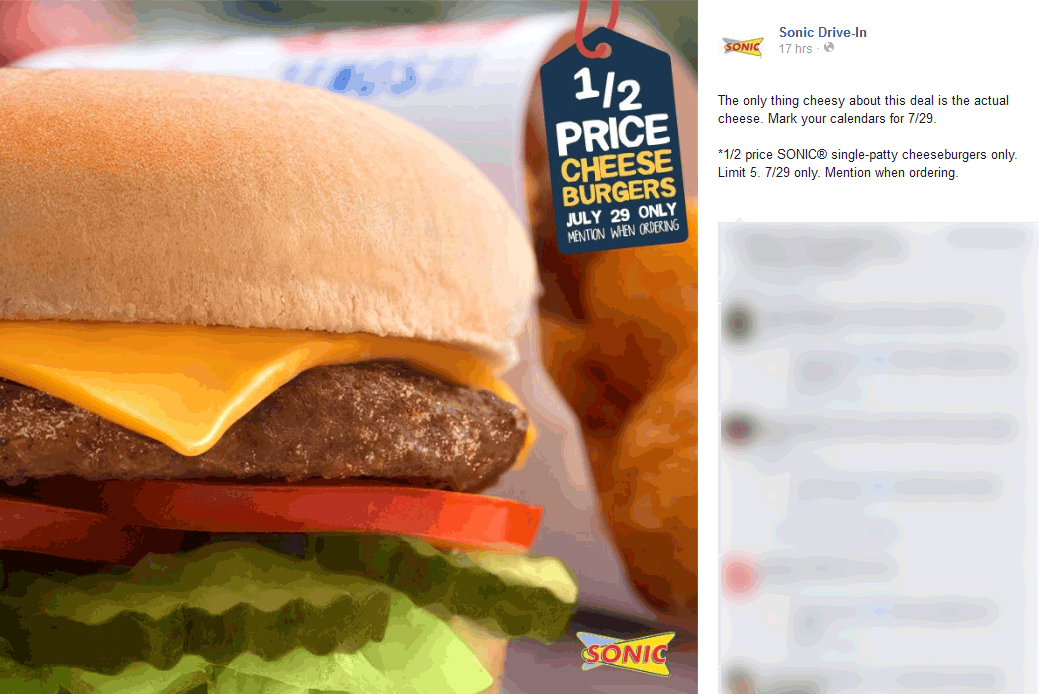 Sonic Drive-In Coupon April 2024 50% off cheeseburgers Wednesday at Sonic Drive-In
